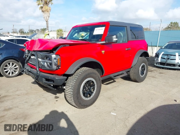 2024 Ford Bronco with VIN 1FMDE9AHXRLA24986, listed as a IAAI auction lot 41710504 with 3,538 mi miles and . Bid and sale history available at DreamBid. Image 19.