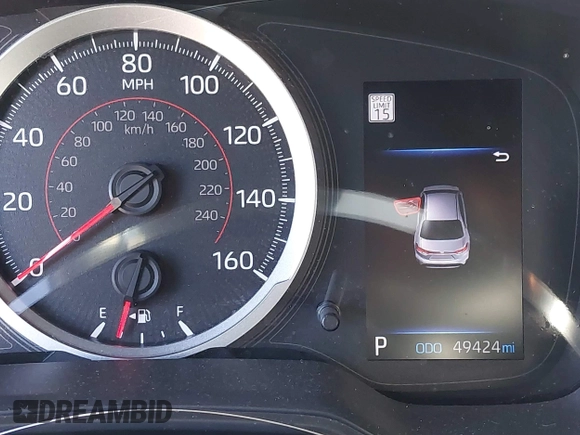 2021 Toyota Corolla SE with VIN JTDS4MCE4MJ060004, listed as a IAAI auction lot 41678974 with 49,424 mi miles and . Bid and sale history available at DreamBid. Image 15.