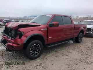 2014 Ford F-150 XL with VIN 1FTFW1ET1EKF08104, listed as a Copart auction lot 43540235 with 206,253 mi miles and Salvage Title. Bid and sale history available at carsss.com. Image 1.