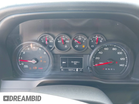 2020 Chevrolet Silverado 1500 Custom with VIN 3GCPWBEH0LG230256, listed as a IAAI auction lot 41883052 with 120,177 mi miles. Bid and sale history available at carsss.com. Image 7.