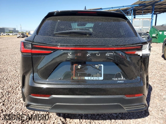 2025 Lexus NX with VIN 2T2GGCEZ9SC062603, listed as a Copart auction lot 77152434 with 6,945 mi miles and Salvage Title. Bid and sale history available at carsss.com. Image 6.