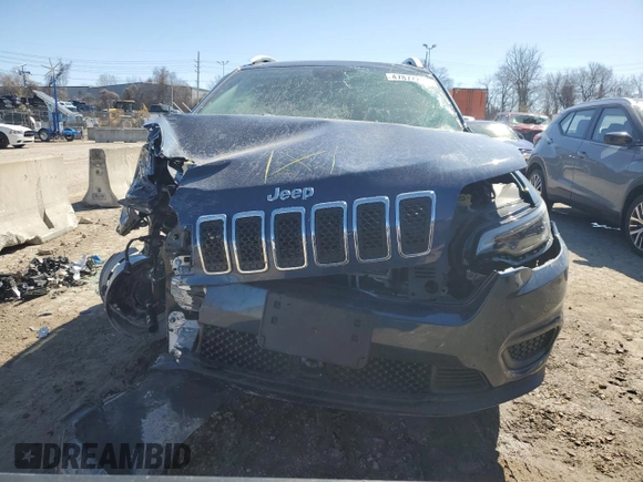 2021 Jeep Cherokee Latitude with VIN 1C4PJMCB7MD209248, listed as a Copart auction lot 47877225 with 20,803 mi miles and Salvage title. Bid and sale history available at DreamBid. Image 5.