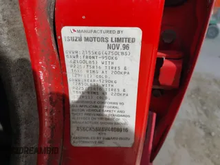 1997 Honda Passport z VIN 4S6CK58V8V4408916, wystawiony jako IAAI lot #41858988 z przebiegiem 206 848 mil mil oraz . Historia ofert i sprzedaży dostępna na DreamBid. Obrazek 9.