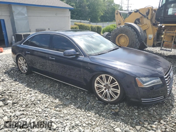 2013 Audi A8 L 3.0L with VIN WAURGAFD0DN003358, listed as a Copart auction lot 55416175 with 114,973 mi miles and Salvage Title. Bid and sale history available at carsss.com. Image 4.