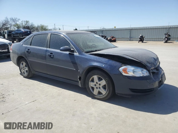 2009 Chevrolet Impala LS with VIN 2G1WB57N891272163, listed as a Copart auction lot 49763015 with 89,780 mi miles and Salvage Title. Bid and sale history available at DreamBid. Image 4.