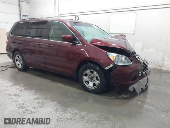 2007 Honda Odyssey EX-L with VIN 5FNRL38607B129361, listed as a IAAI auction lot 41778611 with Not Provided miles and . Bid and sale history available at carsss.com. Image 1.