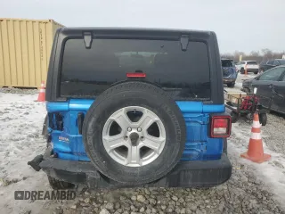 2023 Jeep Wrangler Sport S with VIN 1C4HJXDN5PW573692, listed as a Copart auction lot 42982875 with 25,584 mi miles and Salvage Title. Bid and sale history available at DreamBid. Image 6.