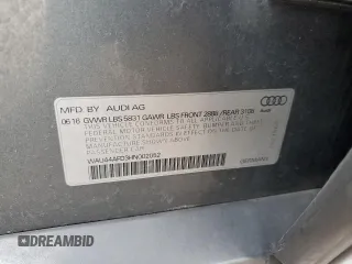 2017 Audi A8 with VIN WAU44AFD3HN002052, listed as a Copart auction lot 41834475 with 111,666 mi miles and Salvage title. Bid and sale history available at DreamBid. Image 13.