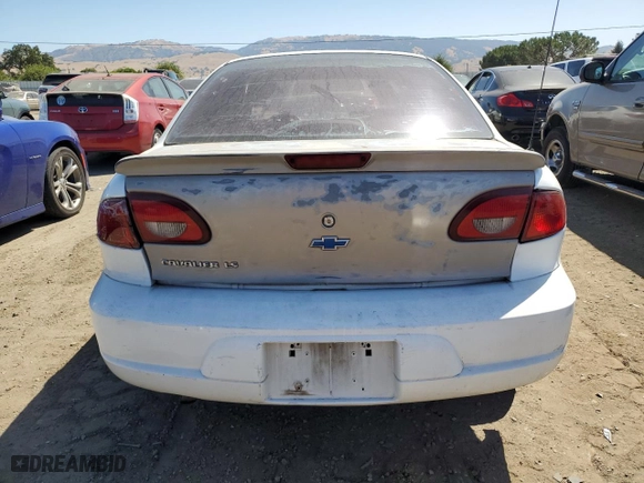 2002 Chevrolet Cavalier with VIN 1G1JC524727257104, listed as a Copart auction lot 58262384 with 0 mi miles and Salvage Title. Bid and sale history available at carsss.com. Image 6.