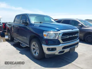2022 Ram 1500 Big Horn z VIN 1C6SRFFTXNN256263, wystawiony jako IAAI lot #42338047 z przebiegiem 69 394 mil mil oraz . Historia ofert i sprzedaży dostępna na DreamBid. Obrazek 1.