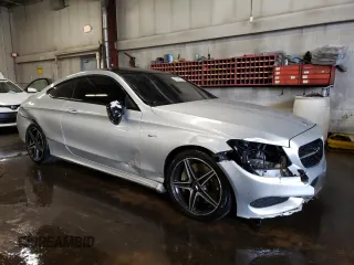 2017 Mercedes-Benz C 43 AMG with VIN WDDWJ6EB9HF573577, listed as a Copart auction lot 42295675 with 84,174 mi miles and Salvage Title. Bid and sale history available at carsss.com. Image 4.