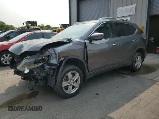 2016 Nissan Rogue SV z VIN KNMAT2MV5GP693047, wystawiony jako Copart lot #59419575 z przebiegiem Nie podano mil oraz Szkoda całkowita • Salvage title. Historia ofert i sprzedaży dostępna na DreamBid. Obrazek 1.