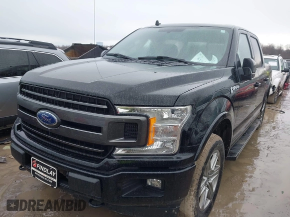 2018 Ford F-150 XL with VIN 1FTEW1E57JFA51993, listed as a IAAI auction lot 41620187 with 103,449 mi miles. Bid and sale history available at carsss.com. Image 17.
