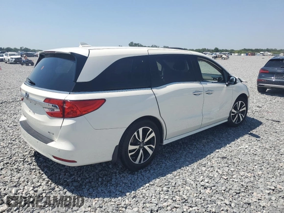 2019 Honda Odyssey Elite with VIN 5FNRL6H96KB018026, listed as a Copart auction lot 53466285 with 206,548 mi miles and Non Repairable. Bid and sale history available at DreamBid. Image 3.