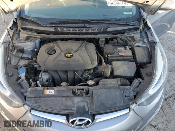 2016 Hyundai Elantra SE with VIN 5NPDH4AE1GH653350, listed as a Copart auction lot 53257675 with 317,198 mi miles and Non repairable. Bid and sale history available at DreamBid. Image 11.