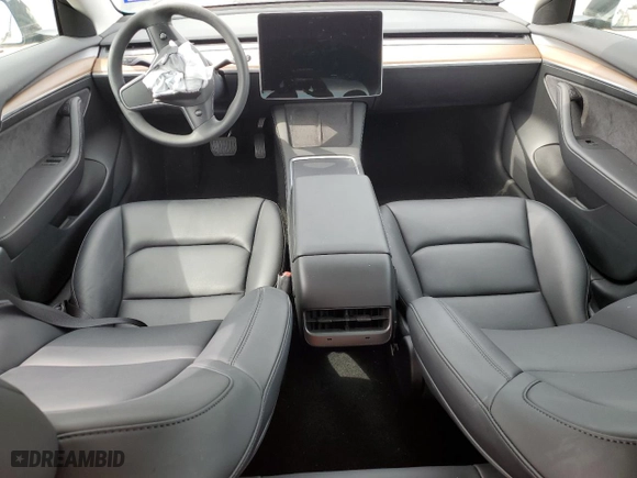 2023 Tesla Model 3 with VIN 5YJ3E1EA5PF421598, listed as a Copart auction lot 47036995 with 6,511 mi miles and Salvage Title. Bid and sale history available at carsss.com. Image 8.