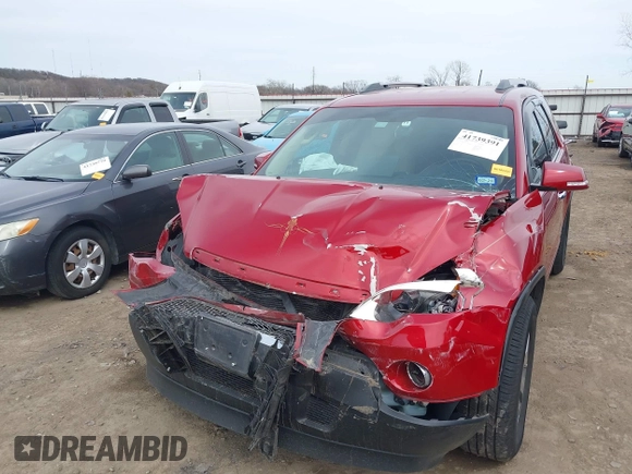2012 GMC Acadia SLT1 with VIN 1GKKRRED0CJ216707, listed as a IAAI auction lot 41739391 with 49,598 mi miles. Bid and sale history available at carsss.com. Image 6.