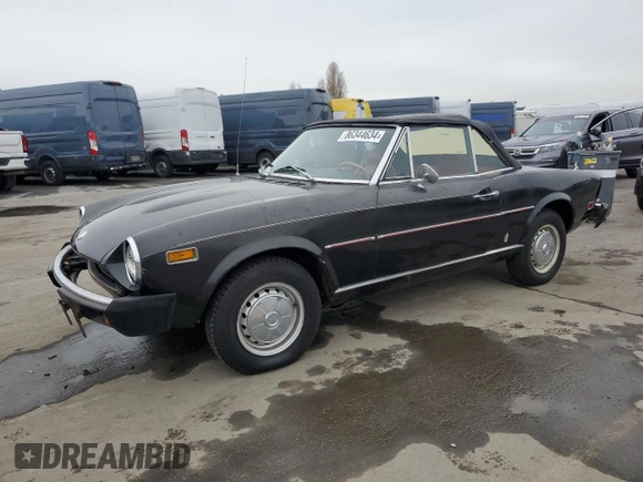 1975 FIAT 124 Spider z VIN 124CS10095845, wystawiony jako Copart lot #86344634 z przebiegiem 86 863 mil mil oraz Czysty tytuł • Clean title. Historia ofert i sprzedaży dostępna na DreamBid. Obrazek 1.