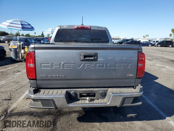 2021 Chevrolet Colorado 2WD Work Truck with VIN 1GCGSBEN1M1201785, listed as a Copart auction lot 80136184 with 99,928 mi miles and Salvage title. Bid and sale history available at DreamBid. Image 6.