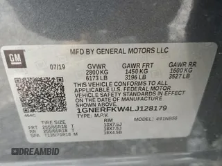 2020 Chevrolet Traverse LS with VIN 1GNERFKW4LJ128179, listed as a Copart auction lot 67110854 with 104,919 mi miles and Salvage Title. Bid and sale history available at carsss.com. Image 13.