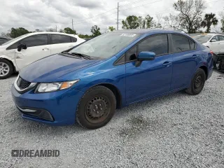 2014 Honda Civic Sedan LX with VIN 19XFB2F57EE014186, listed as a Copart auction lot 52188865 with 190,141 mi miles and Salvage Title. Bid and sale history available at carsss.com. Image 1.