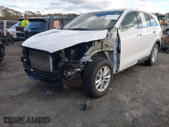 2020 Kia Sorento LX with VIN 5XYPG4A3XLG643836, listed as a IAAI auction lot 40851409 with 76,555 mi miles. Bid and sale history available at carsss.com. Image 6.