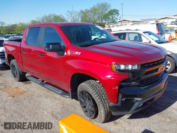 2021 Chevrolet Silverado 1500 LT Trail Boss with VIN 1GCPYFED3MZ381916, listed as a IAAI auction lot 42032978 with 20,734 mi miles and . Bid and sale history available at DreamBid. Image 1.