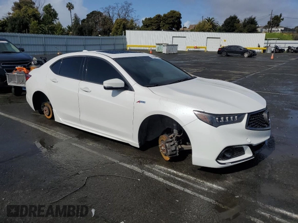 2020 Acura TLX w/A-Spec Pkg with VIN 19UUB1F68LA008392, listed as a Copart auction lot 49164575 with 68,829 mi miles and Salvage Title. Bid and sale history available at carsss.com. Image 4.