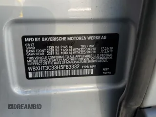 2017 BMW X1 xDrive28i z VIN WBXHT3C33H5F83332, wystawiony jako Copart lot #56971935 z przebiegiem 110 248 mil mil oraz Tytuł czysty. Historia ofert i sprzedaży dostępna na DreamBid. Obrazek 13.