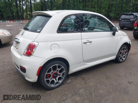 2015 FIAT 500 Sport with VIN 3C3CFFBR2FT721544, listed as a IAAI auction lot 42522443 with 101,225 mi miles and . Bid and sale history available at DreamBid. Image 4.