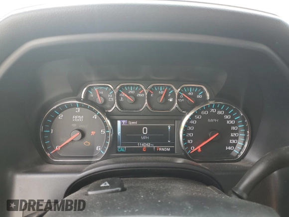 2015 Chevrolet Silverado 1500 LTZ with VIN 3GCUKSEC7FG294558, listed as a Copart auction lot 53981415 with 114,042 mi miles and Salvage Title. Bid and sale history available at DreamBid. Image 9.