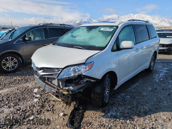 2019 Toyota Sienna XLE Auto Access Seat with VIN 5TDYZ3DC1KS982412, listed as a Copart auction lot 45692195 with 46,080 mi miles and Salvage Title. Bid and sale history available at carsss.com. Image 1.