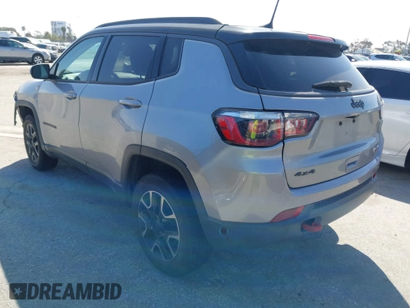 2019 Jeep Compass Trailhawk with VIN 3C4NJDDBXKT627350, listed as a IAAI auction lot 41803263 with 63,768 mi miles and . Bid and sale history available at DreamBid. Image 3.