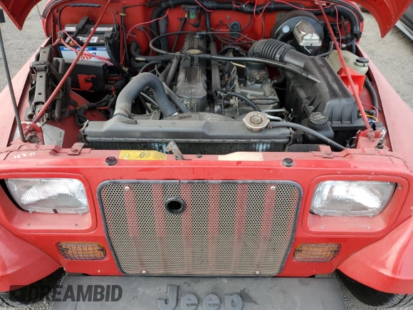 1992 Jeep Wrangler with VIN 2J4FY29S8NJ534808, listed as a Copart auction lot 76572844 with 0 mi miles and Non Repairable. Bid and sale history available at carsss.com. Image 11.