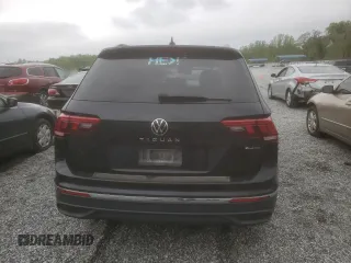 2022 Volkswagen Tiguan S with VIN 3VV0B7AX3NM076297, listed as a Copart auction lot 52021495 with 30,212 mi miles and Salvage title. Bid and sale history available at DreamBid. Image 6.