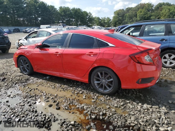 2020 Honda Civic EX-L z VIN 2HGFC1F79LH680316, wystawiony jako Copart lot #71234874 z przebiegiem 63 020 mil mil oraz Szkoda całkowita • Salvage title. Historia ofert i sprzedaży dostępna na DreamBid. Obrazek 2.