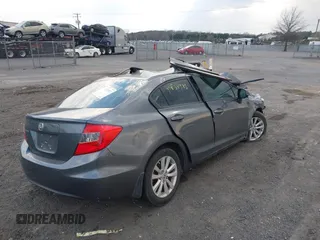 2012 Honda Civic EX with VIN 19XFB2F80CE088038, listed as a IAAI auction lot 41834585 with Not Provided miles and . Bid and sale history available at DreamBid. Image 4.