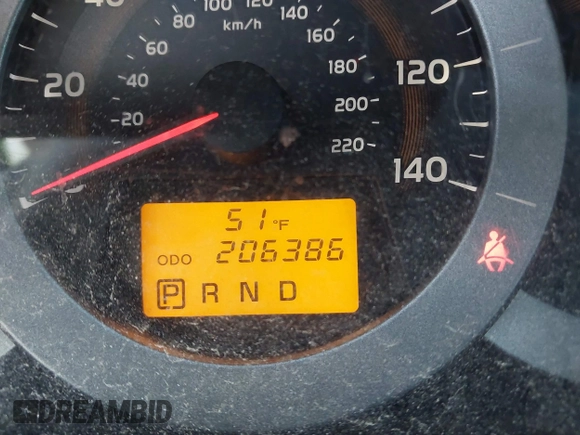 2012 Toyota RAV4 with VIN 2T3ZF4DV5CW110304, listed as a IAAI auction lot 42021666 with 206,386 mi miles. Bid and sale history available at carsss.com. Image 15.