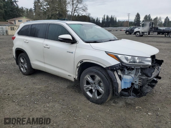 2018 Toyota Highlander Hybrid Limited with VIN 5TDDGRFH4JS052163, listed as a Copart auction lot 49333725 with 66,539 mi miles and Salvage title. Bid and sale history available at DreamBid. Image 4.