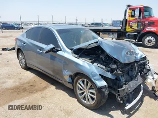 2015 Infiniti Q50 with VIN JN1BV7AP2FM357716, listed as a IAAI auction lot 42504273 with 74,608 mi miles and . Bid and sale history available at DreamBid. Image 1.