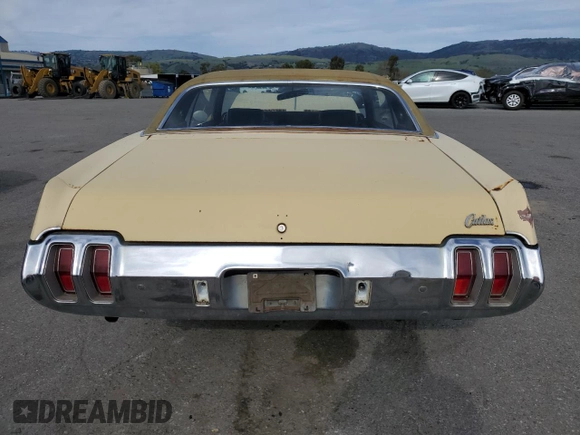 1970 Oldsmobile Cutlass with VIN 342570Z127532, listed as a Copart auction lot 49906135 with 34,224 mi miles and Salvage Title. Bid and sale history available at DreamBid. Image 6.