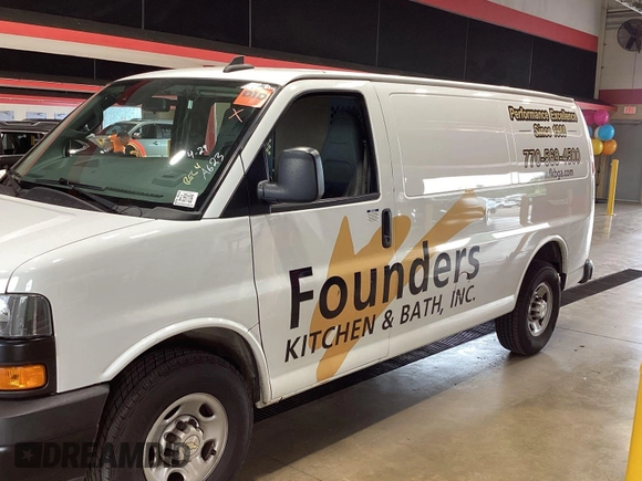 2020 Chevrolet Express Cargo with VIN 1GCWGAFG4L1260657, listed as a IAAI auction lot 42243313 with 116,707 mi miles and . Bid and sale history available at DreamBid. Image 1.