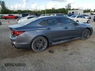 2020 Acura TLX w/A-Spec Pkg with VIN 19UUB3F69LA001401, listed as a Copart auction lot 80886844 with 0 mi miles and Salvage Title. Bid and sale history available at carsss.com. Image 3.