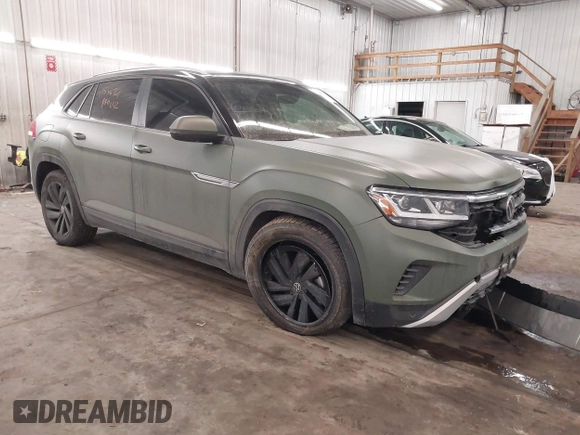 2022 Volkswagen Atlas SE with VIN 1V2KC2CA3NC207745, listed as a IAAI auction lot 41588761 with 99,206 mi miles and . Bid and sale history available at DreamBid. Image 1.