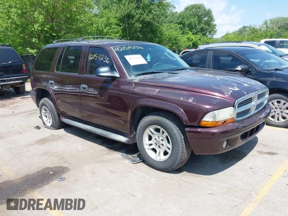 2003 Dodge Durango SLT Plus z VIN 1D4HS58N03F586049, wystawiony jako IAAI lot #42154236 z przebiegiem 253 727 mil mil oraz . Historia ofert i sprzedaży dostępna na DreamBid. Obrazek 1.