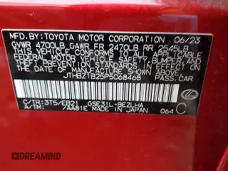 2023 Lexus IS with VIN JTHBZ1B25P5068468, listed as a Copart auction lot 82749414 with 12,517 mi miles and Salvage Title. Bid and sale history available at carsss.com. Image 12.