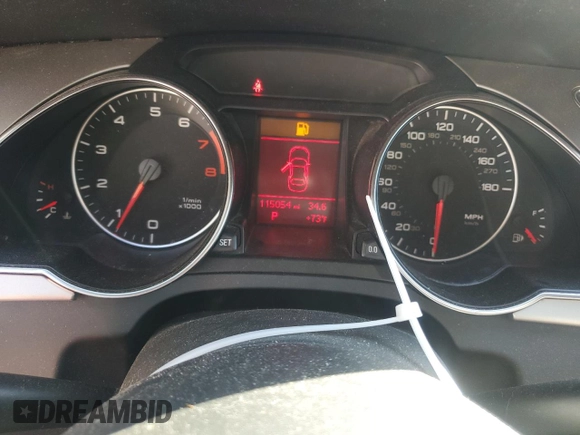 2012 Audi A5 2.0T Premium Plus with VIN WAUJFAFH4CN006801, listed as a Copart auction lot 43929785 with 115,054 mi miles and Salvage Title. Bid and sale history available at carsss.com. Image 9.