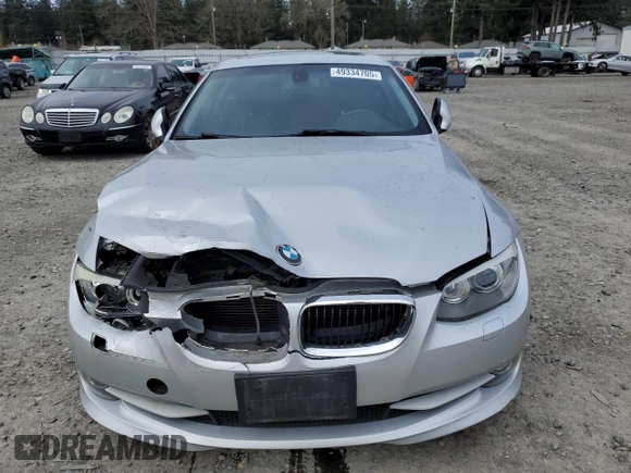 2011 BMW 3 Series 328i with VIN WBAKE3C59BE441745, listed as a Copart auction lot 49334705 with 172,072 mi miles and Salvage Title. Bid and sale history available at DreamBid. Image 5.