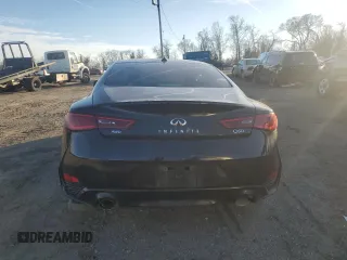 2017 Infiniti Q60 2.0t with VIN JN1CV7EL4HM320083, listed as a Copart auction lot 47426045 with 116,411 mi miles and Salvage Title. Bid and sale history available at DreamBid. Image 6.