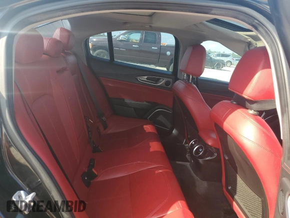 2019 Alfa Romeo Giulia Ti Sport with VIN ZARFAMBN8K7616651, listed as a Copart auction lot 72022264 with 28,763 mi miles and Salvage Title. Bid and sale history available at carsss.com. Image 10.